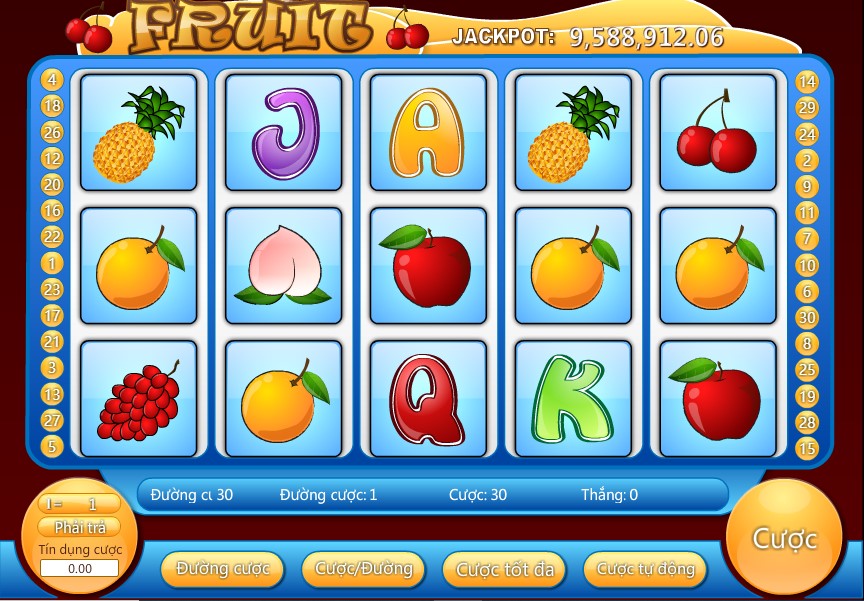 Slot Fruit trên Tinycat99, slot fruit tinycat99